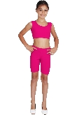 PANTALONCINO DANZA LYCRA FUCSIA BAMBINA